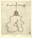 Artist: MITROPOULOS, Connie | Title: Fecundity | Date: 1996, July/August | Technique: etching, printed in black ink, from one plate