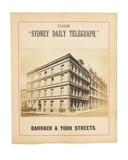 Title: Sydney Daily Telegraph building corner Barrack and York streets, Sydney. | Date: 1900's