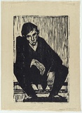Artist: Clifton, Nancy. | Title: Monday, Tuesday. | Date: 1979 | Technique: woodcut, printed by hand in black ink, from one block