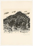 Artist: ROSE, David | Title: Hill, Mangrove Mountain | Date: 1984 | Technique: aquatint, printed in black ink, from one plate