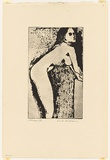 Artist: WILLIAMS, Fred | Title: Nude | Date: 1974 | Technique: electric hand engraver, engraver and polisher, printed in black ink, from one copper plate | Copyright: © Fred Williams Estate