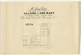 Artist: UNKNOWN | Title: Auction plan for lots in the township of Leith | Date: 1857 | Technique: lithograph, printed in black ink, from one stone [or plate]