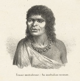 Title: Femme Australiénne- an Australian woman | Date: c.1840 | Technique: lithograph, printed in black ink, from one stone [or plate]