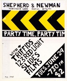 Artist: MERD INTERNATIONAL | Title: Party time Triffids Tues June 29 | Date: 1984 | Technique: screenprint