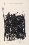 Artist: Halpern, Stacha. | Title: not titled [Paris scene] | Date: 1965 | Technique: lithograph, printed in black ink, from one stone [or plate]