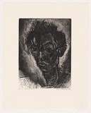 Artist: Fairbairn, David. | Title: Auto portrait 13 | Date: 2004 | Technique: etching and aquatint, printed in black ink, from one plate