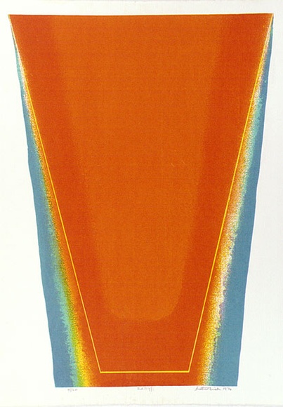 Artist: WICKS, Arthur | Title: Red fizz | Date: 1970 | Technique: screenprint, printed in colour, from multiple stencils