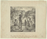 Artist: Balcombe, Thomas. | Title: Black fellows. | Date: (1849) | Technique: lithograph, printed in black ink, from one stone