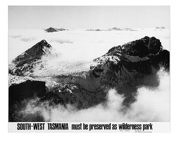 Artist: UNKNOWN | Title: South-west Tasmania must be preserved as wilderness park