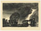 Artist: AMOR, Rick | Title: Desolate place. | Date: 2004 | Technique: lithograph, printed in black ink, from one stone