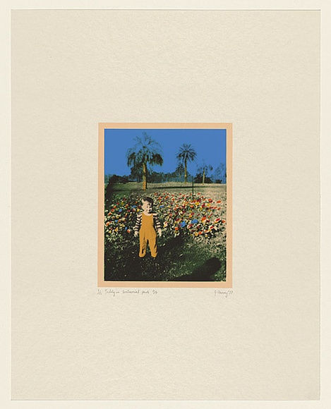 Artist: HARVEY, Geoffrey | Title: Teddy in Centennial park '54 | Date: 1977 | Technique: photo-screenprint, printed in colour, from multiple stencils
