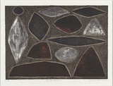 Artist: Coburn, John. | Title: Dark Uluru. | Date: 1990 | Technique: lithograph, printed in colour, from three plates