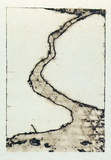 Artist: Roberts, Neil. | Title: Lahar 4 | Date: 1991 | Technique: pigment-transfer, printed in brown ink, from one bitumen paper plate