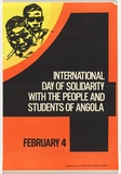 Artist: UNKNOWN | Title: International day of solidarity with people and students of Angola | Date: c.1978 | Technique: lithograph, printed in colour, from multiple stones [or plates]