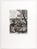 Artist: GRIFFITH, Pamela | Title: A new life. | Date: 1988 | Technique: etching, printed in black ink, from one plate | Copyright: © Pamela Griffith