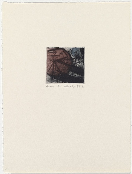 Artist: Kluge-Pott, Hertha. | Title: Aurora | Date: 1982 | Technique: sugarlift, aquatint and drypoint, printed in colour, from multiple plates | Copyright: © Hertha Kluge-Pott