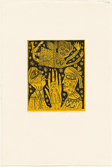 Artist: HANRAHAN, Barbara | Title: Generations | Date: 1991 | Technique: etching, printed in colour from two plates