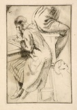 Artist: Huntley, Isabel. | Title: Women working | Date: 1929 | Technique: etching, printed in warm black ink, from one plate | Copyright: © Estate of Isabel Huntley, Douglas Huntley
