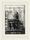 Artist: Dunlop, Brian. | Title: Bookplate: Pat Corrigan. | Technique: offset-lithograph, printed in black ink