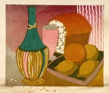 Artist: Higgs, Florence. | Title: Still life | Date: c.1955 | Technique: linocut, printed in colour, from five blocks