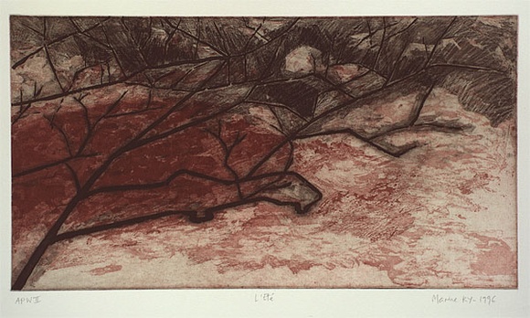 Artist: Ky, Marine. | Title: L'Eté (#1) | Date: 1996, August | Technique: etching and aquatint, printed in colour, from two plates