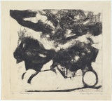 Artist: Hodgkinson, Frank. | Title: Tauromaquia | Date: 1953 | Technique: aquatint, sugarlift and hardground-etching, printed in black ink, from one plate