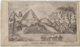 Artist: Carmichael, John. | Title: Burning Mount - Wingen. | Date: 1838 | Technique: etching, printed in black ink, from one copper plate