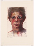 Artist: Hood, Cherry | Title: Michael. | Date: 2002 | Technique: etching and spit-bite aquatint, printed in colour, from three plates