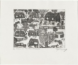 Artist: Kennedy, Roy. | Title: Stages in my early childhood | Date: 2002 | Technique: etching, printed in black ink, from one plate