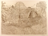 Artist: ZOFREA, Salvatore | Title: February | Date: 1984 | Technique: hardground-etching, printed in brown ink, from one zinc plate | Copyright: © Salvatore Zofrea, 1984