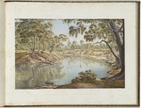 Artist: von Guérard, Eugene | Title: Goulbourn River near Shepparton | Date: (1866 - 68) | Technique: lithograph, printed in colour, from multiple stones [or plates]
