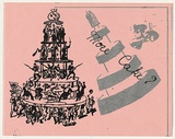 Artist: Megalo Screenprinting Collective. | Title: More cake? | Date: 1981 | Technique: screenprint, printed in colour, from two stencils