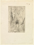 Artist: Halpern, Stacha. | Title: not titled [Lines] | Date: (1955-58) | Technique: etching, printed in black ink, from one plate