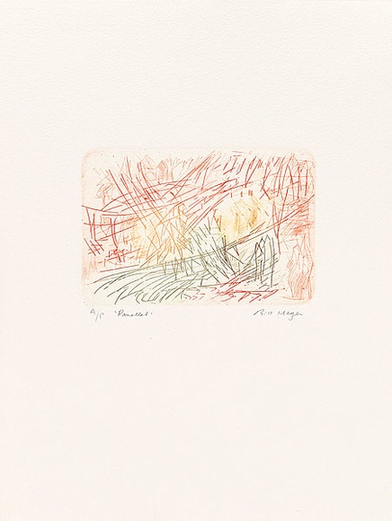 Artist: MEYER, Bill | Title: Ramallah | Date: 1992 | Technique: drypoint and roulette, printed in colour a la poupée, from one zinc plate | Copyright: © Bill Meyer