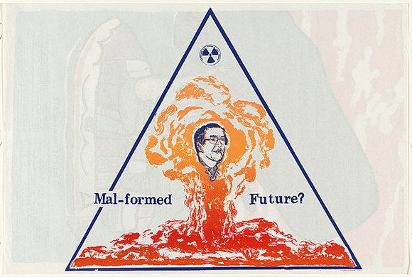 Artist: Lightbody, Graham. | Title: Mal-formed future? | Date: 1978 | Technique: screenprint, printed in colour, from two stencils | Copyright: Courtesy Graham Lightbody