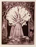 Artist: RICHARDSON, Berris | Title: La Senora de Papel | Date: 1982 | Technique: lithograph, printed in colour, from two stones