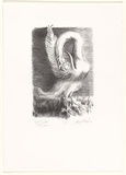 Artist: Tritton-Young, Maxienne. | Title: Study for Leda and the swan | Date: 1986 | Technique: lithograph, printed in black ink, from one stone