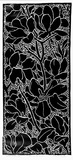 Artist: Hawkins, Weaver. | Title: Tulip-magnolia | Date: c.1967 | Technique: linocut, printed in black ink, from one block | Copyright: The Estate of H.F Weaver Hawkins