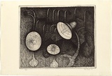 Artist: Brack, John. | Title: The sun lamps. | Date: 1966 | Technique: etching and aquatint, printed with plate-tone, from one copper plate | Copyright: © Helen Brack