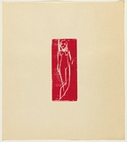 Artist: Johnson, Tim. | Title: not titled | Date: 1976 | Technique: woodcut, printed in brown ink, from one block | Copyright: © Tim Johnson