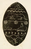 Artist: Derham, Frances. | Title: Kangaroos. | Date: (1932) | Technique: linocut, printed in black ink, from one block