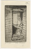 Artist: WILLIAMS, Fred | Title: The window washer | Date: 1954-66 | Technique: etching, aquatint, rough biting, engraving, drypoint, printed in black ink, from one zinc plate | Copyright: © Fred Williams Estate
