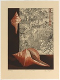 Artist: GRIFFITH, Pamela | Title: Syrinx | Date: 1982 | Technique: etching, aquatint and soft ground aquatint printed in colour from zinc plate | Copyright: © Pamela Griffith
