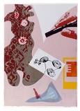 Artist: WICKS, Arthur | Title: Soft landing in a sea of storms | Date: 1967 | Technique: photo-screenprint, printed in colour, from multiple stencils