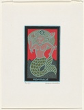 Artist: HANRAHAN, Barbara | Title: Mermaid | Date: 1977 | Technique: screenprint, printed in colour, from multiple screens