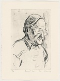 Artist: AMOR, Rick | Title: Barrie Reid. | Date: 1993 | Technique: etching, printed in black ink, from one plate