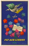 Artist: Bainbridge, John. | Title: Fly Aer Lingus. | Date: c.1956 | Technique: photo-lithograph