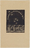 Artist: Hirschfeld Mack, Ludwig. | Title: Greeting card: Merry Christmas 1941 | Date: 1941 | Technique: woodcut, printed in black ink, from one block