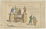 Artist: Winstanley, Edward W. | Title: Ways and means for 1845 or taking it out of the squatters. | Date: 1845 | Technique: lithograph, printed in black ink, from one stone; hand-coloured