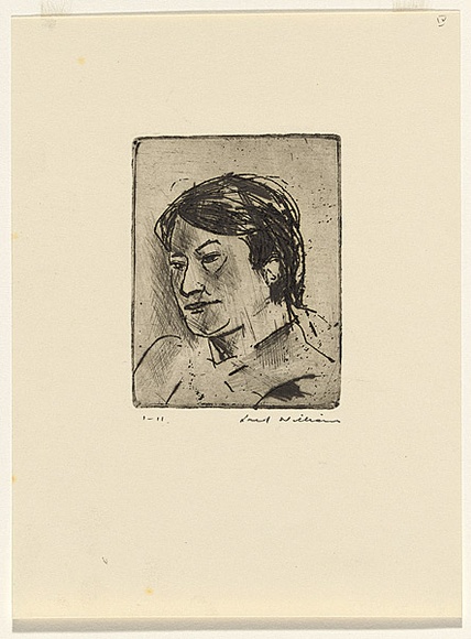 Artist: WILLIAMS, Fred | Title: Martin Smith | Date: 1964-65 | Technique: etching, engraving and drypoint, printed in black ink, from one copper plate | Copyright: © Fred Williams Estate
